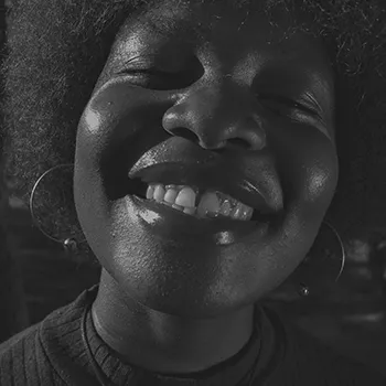 a smiling woman