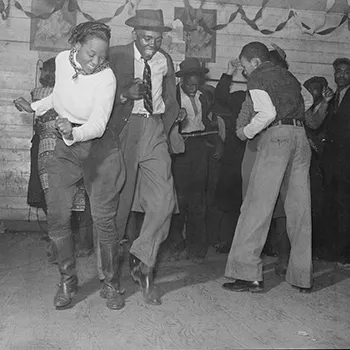 black men dancing in the street